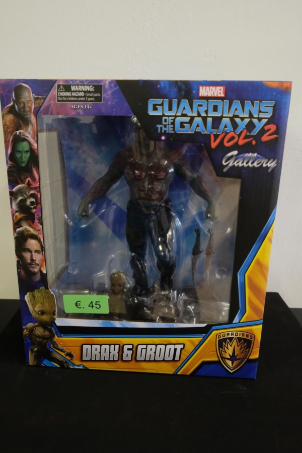 drax & groot infinity war pvc statue