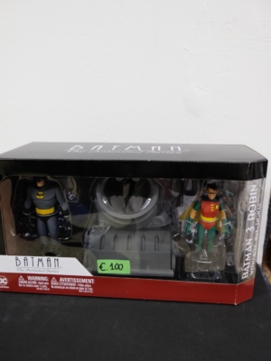 Batman animated series Batman e Robin with bat-signal